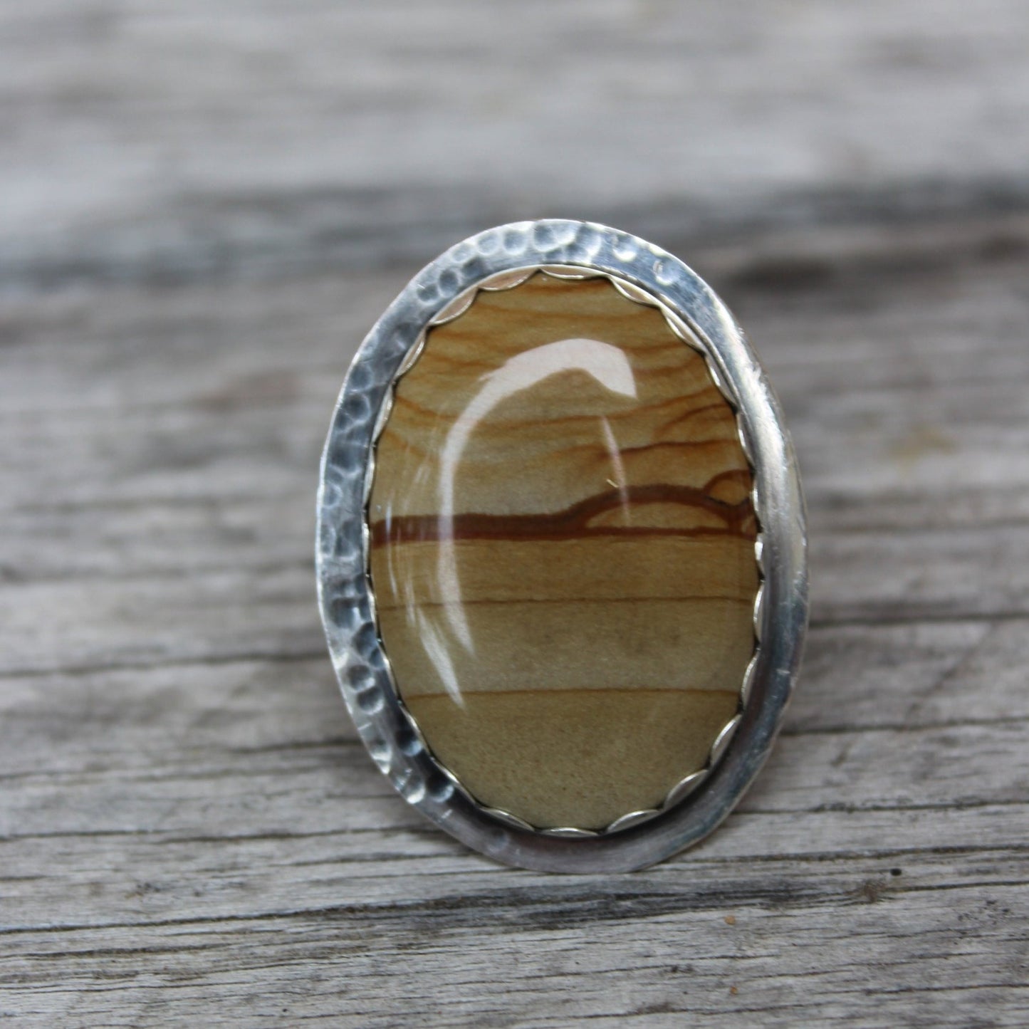 Large Polychrome Jasper Ring