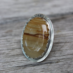 Large Polychrome Jasper Ring