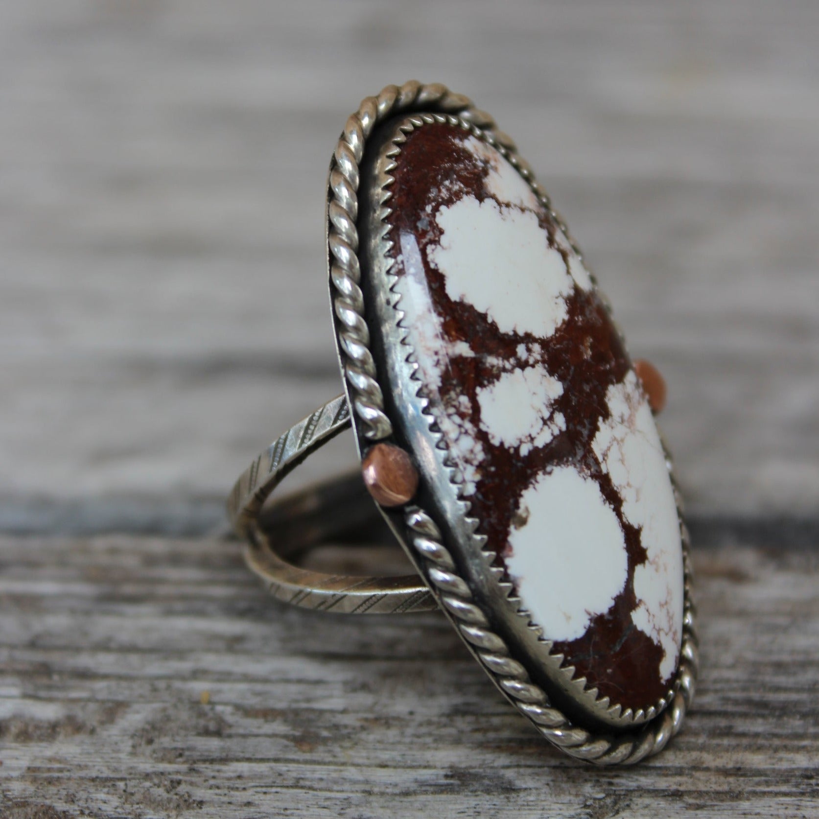 Large Wild Horse Turquoise Ring