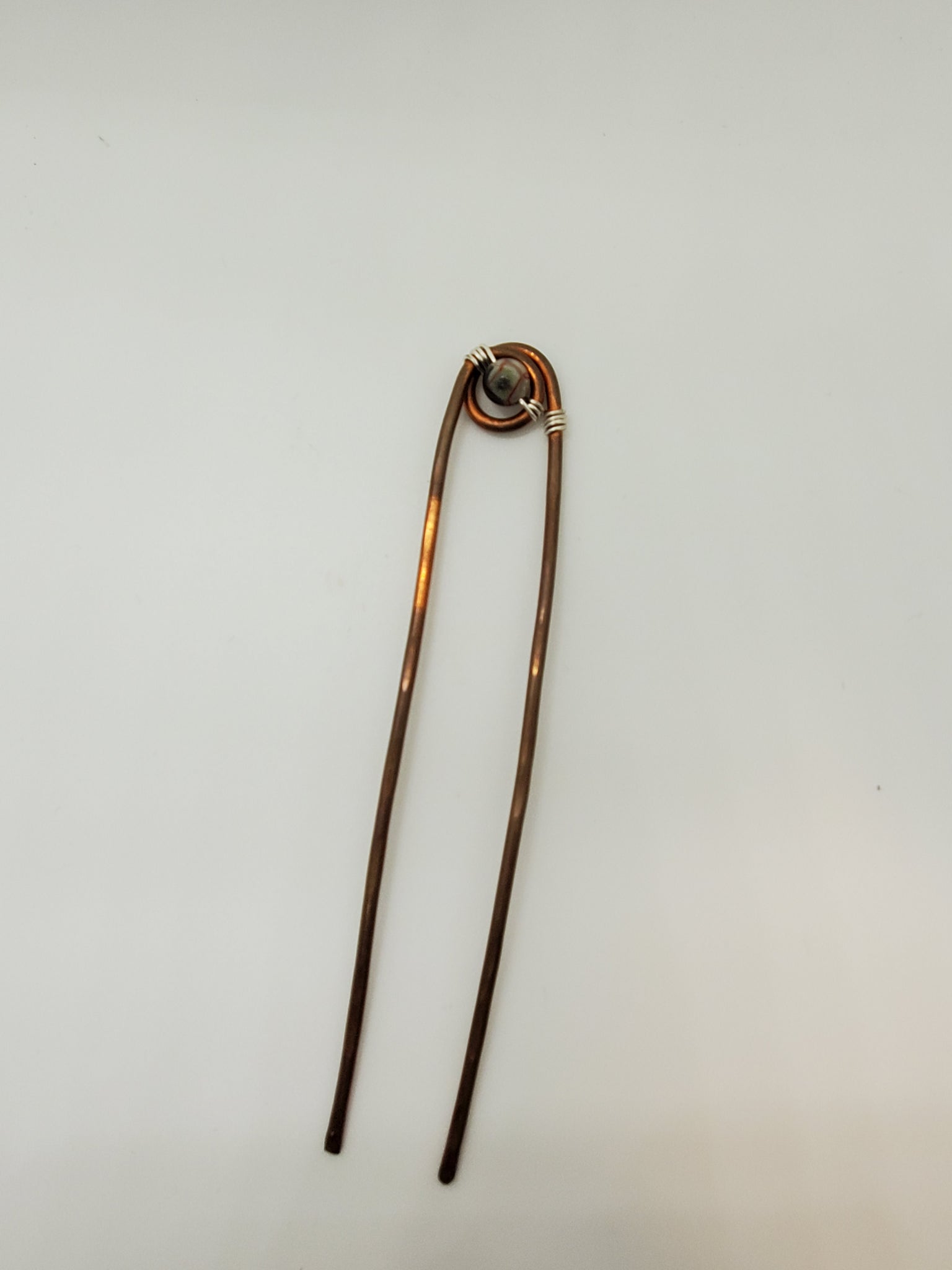 Copper Hair Fork- Black & White